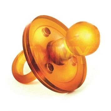 The UMMY: BPA-Free 100% Natural Rubber Pacifier with Round Nipple, 6-12 Months