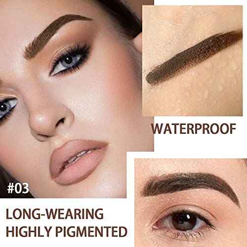 Gel de Cejas Perfectas, Maquillaje para Cejas Duración 24h, Mascara Tinte Fijador para Cejas, Professional Makeup con Pincel y Cepillo Cejas (3#)