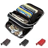 RFID Blocking Leather Wallet, Latest Credit Card Safe RFID Block Security Travel Wallets/Holder/Case/Protector (Black)