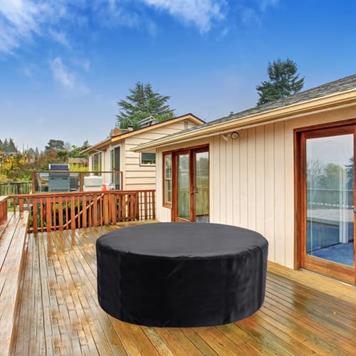 Round Hot Tub Blanket 190 x 70 CM-420D UV Resistant and Waterproof Full Coverage for Outdoor Hot Tub 4 Seater (Portable)