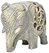 10 Inch Impossible Art - Handmade Soapstone Elephant Figurine Sculpture of Mother Elephant with Baby Inside - Unique Elephant Decor Statue