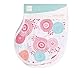 Aden + Anais Classic Burpy Bib, Tea Collection, 100% Cotton Muslin, Soft Absorbent 4 Layers, Multi-Use Burp Cloth and Bib, 22.5” X 11”, 2 Pack, Global Garden