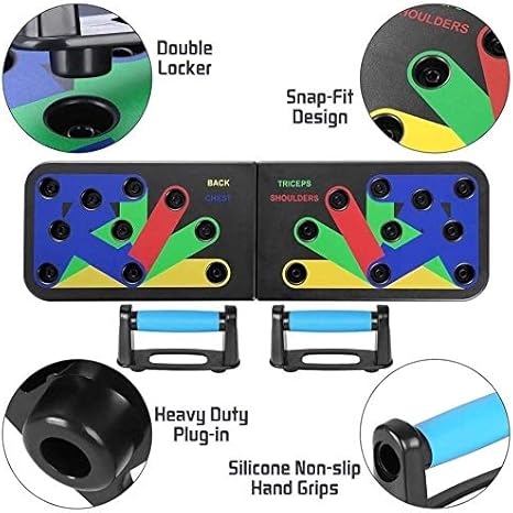 GXK Empuja hacia Arriba el Bastidor Empuja hacia Arriba el Consejo de Fitness Kit Multiusos de Pesas Home Fitness Kit con Bolsa de Transporte mayorista (Color : Black): Amazon.es: Deportes y aire