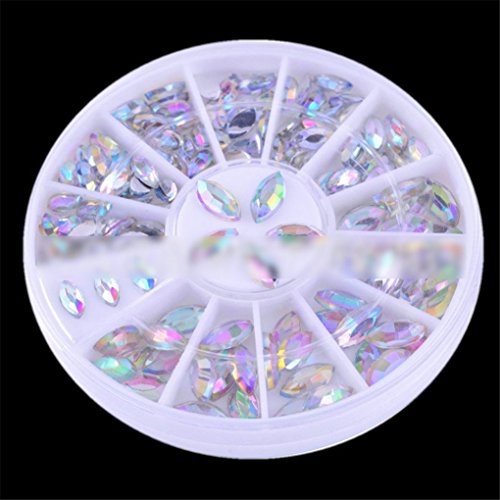 Joyeee 3D Professional Manicure Nail Art Decorations Rhinestone Wheel Set Mix Design Nail Glitter DIY Decor Accessories #1