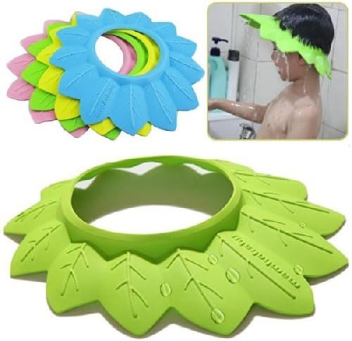 New Coming Adjustable Shower Cap Protect Shampoo for Baby Bathing Waterproof Caps Hat Child Kid Children Wash Hair Shield Hat-color Random by TBNEY Store