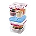 Rubbermaid LunchBlox Leak-Proof Entree Lunch Container Kit, Small, Beet Red