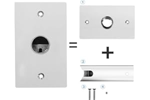 SHARNDY Electric Heated Towel Rack Polished Round Hardwired Kit for Wall Mounted Polish Chrome Round Towel Warmer ETW26/ETW27/ETW29/ETW44 (Round Polished Φ0.78)