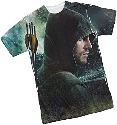 This City -- CW's Arrow TV Show Front Print Sports Fabric T-Shirt, Large