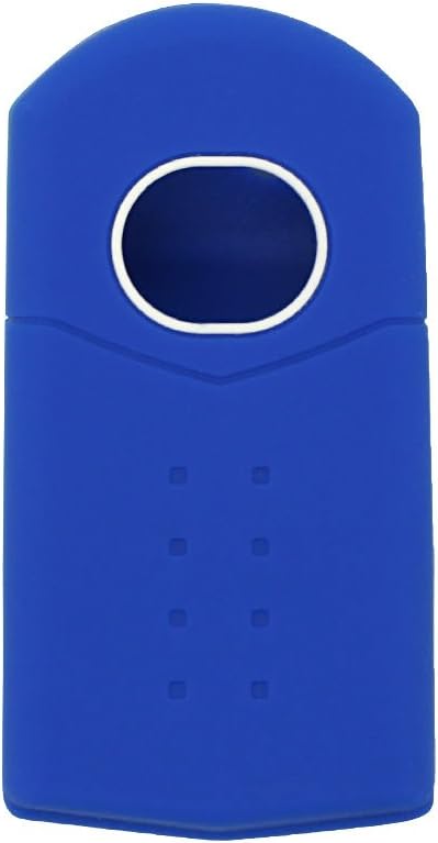 BROVACS Silicone Cover Protector Case Holder Skin Jacket Compatible with MAZDA 4 Button Flip Remote Key Fob CV2534 Deep Blue - Image 3