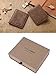 FlyHawk RFID Blocking Genuine Leather Wallets for Men Biford Mini&Slim Size Wallet
