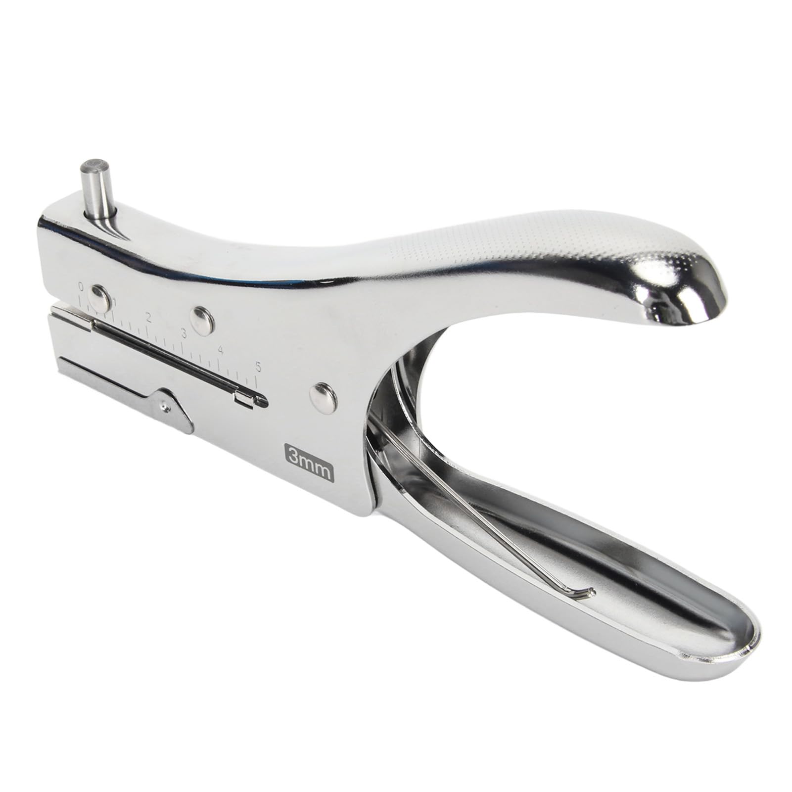 Single Hole Punch Deep Penetration Labor Saving Handheld Metal 3mm One Hole Puncher for Paper Cardboard Photo