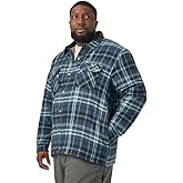 Dickies mens Sherpa Lined Flannel Shirt Jacket With Hydroshld
