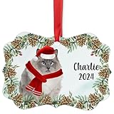 Seal Point Ragdoll Cat Christmas Ornament 2024