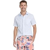 Goodfellow &amp; Co Men's Slim Fit Stretch Poplin Short Sleeve Button-Down Shirt -