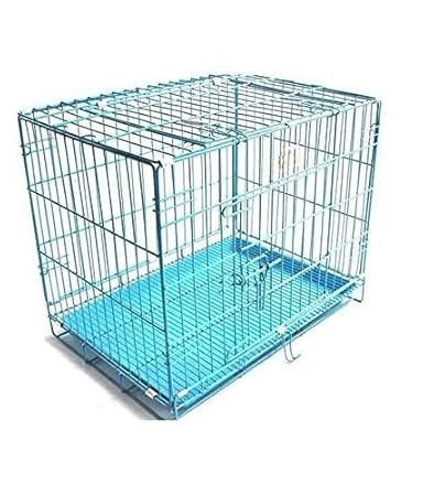 Douge Couture Metal Dog Cage Sky Blue_30 Inch