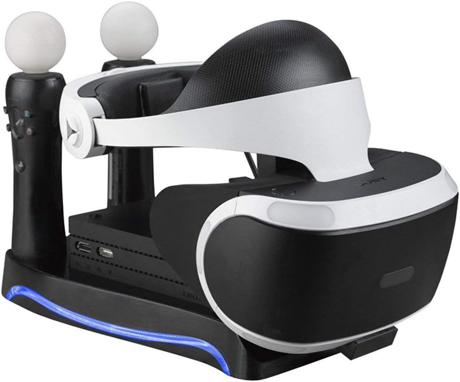 Sunnyday 4-in-1 PS4VR Charging Dock Station Stand for PS4-VR Game Controller