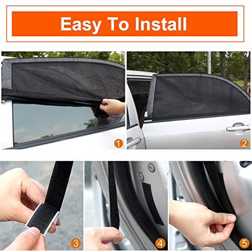 4 Window+Universal+Sunshades+Breathable+Shield