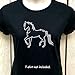 Prancing Pony Horse Western Rodeo Sparkly Cowgirl Bling Iron-on Rhinestone Crystal T-Shirt Transfer by JCS Rhinestones