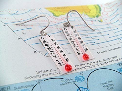 Is it HOT HOT HOT Novelty Thermometer Earrings - Thumbnail 4