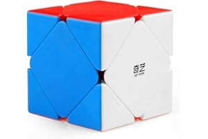 D-FantiX QYTOYS Qicheng Skewb Cube Skewb Speed Cube Stickerless Skewb Magic Cube Puzzle Toys for Kids Adult(QiCheng Version)