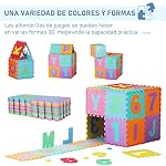 Alfombra Puzzle Letras y Números Alfabeto Goma Espuma para Niños 31x31cm
