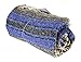 Authentic Mexican Falsa Blanket (Burgandy)