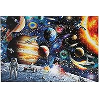 Moruska Space Puzzle 1000 Piece for Adults Solar System Jigsaw Puzzle Outer Space Planets and Astronaut