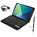 Tab A 10.1 with S pen keyboard case, KuGi Tab A 10.1 P580 case with keyboard - Ultra-thin Detachable Bluetooth Keyboard Stand Case for Samsung Galaxy Tab A 10.1 with S pen P580 tablet (Black)