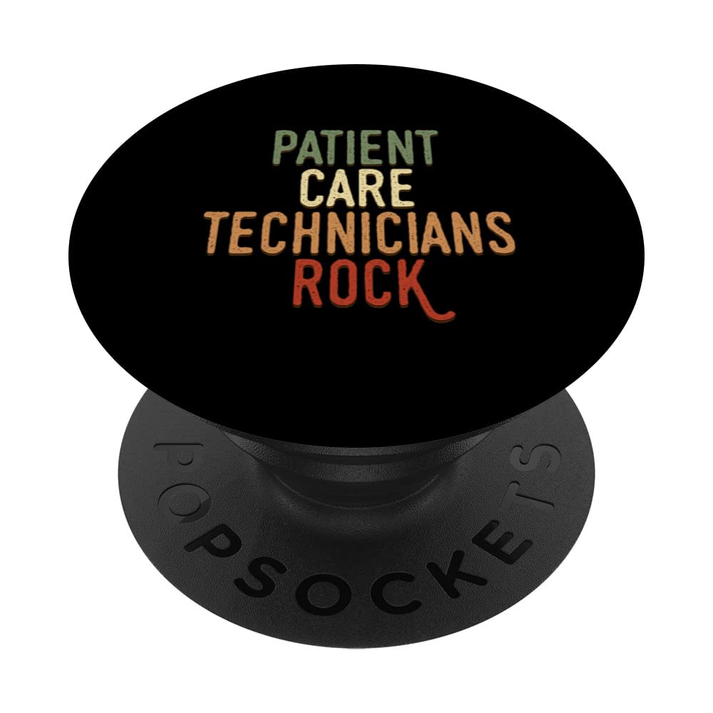 Patient Care Technician Rock PCT Medical Tech Apparel PopSockets Swappable PopGrip