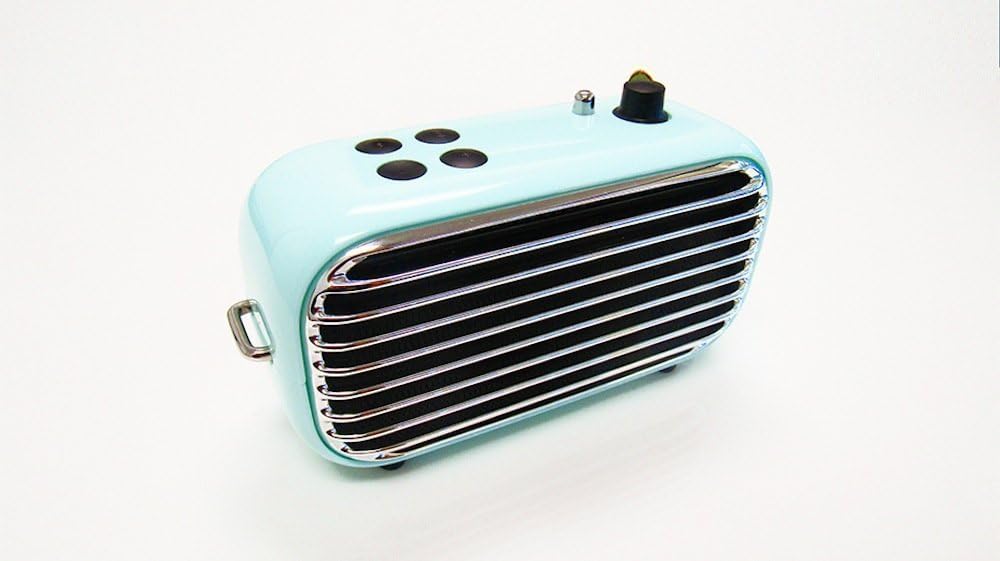 LOFREE PREMIUM RETRO VINTAGE NOSTALGIC WIRELESS BLUETOOTH FM RADIO SPEAKER EP203 TURQUOISE BLUE