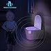 SEYEON Toilet Lights Waterproof Led Toilet Night Lights Motion Sensor Light for Toilet with Aromatherapy, 16 Colors UV Toilet Bowl Light for Kids,Bathroom,Washroom,Bedroom (1 Pack)
