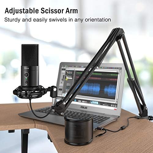 FIFINE USB Gaming Streaming Microphone Kit, for PC and Mac with USB A or C, Cardioid Condenser Computer Mic with Pop Filter, Mute Button, Mic Gain, Headphone Jack, for Twitch, Discord, YouTube (T683) 5 FIFINE USB Gaming Streaming Microphone Kit, for PC and Mac with USB A or C, Cardioid Condenser Computer Mic with Pop Filter, Mute Button, Mic Gain, Headphone Jack, for Twitch, Discord, YouTube (T683)