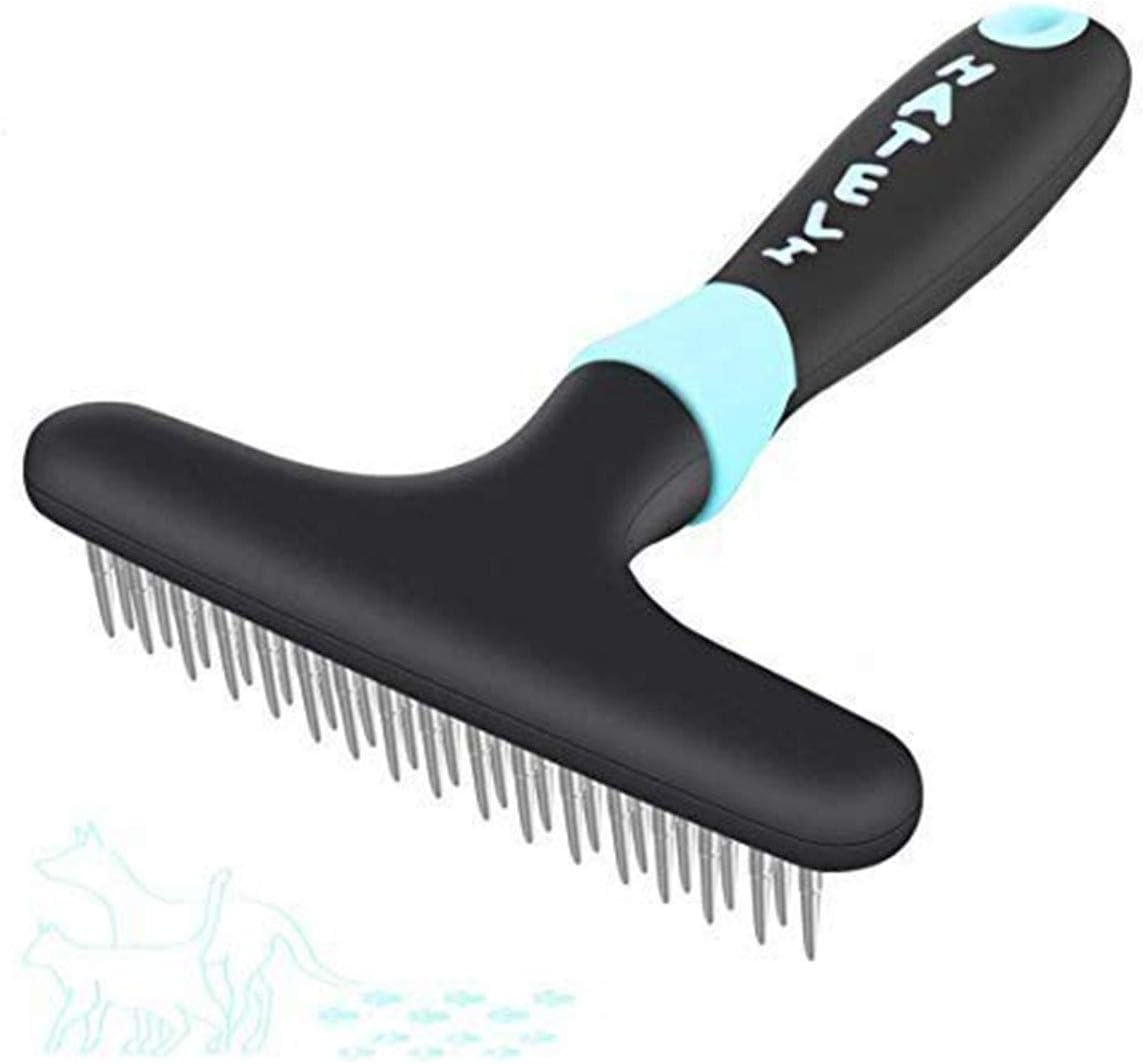 FPVERA Dog Dematting Brush Comb Undercoat Rake for Cats