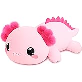 TOYSYM Weighted Stuffed Animals, Axolotl Stuffed Animal with Weighted Beads, Cute Plush Toy Pillow Gifts for Adults Kids Boys Girls