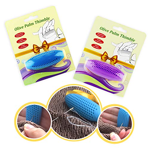 2 PCS Sewing Thimble Perfect for Pushing Needle Through Thick Fabrics