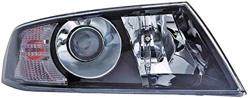 SKODA OCTAVIA 2004-2009 BLACK HEADLIGHT HEADLAMP DRIVERS SIDE RIGHT O/S