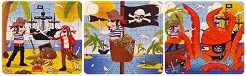 The Toy Jar 20 X Mini Pirate Jigsaws 13Cm X 12Cm