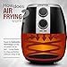 Gourmia GAF375 4.5 Qt Air Fryer | Oil-Free Healthy Cooking | Adjustable Time and Temperature Dials | Removable Dishwasher-Safe Crisper Tray | Free Recipe Book Included