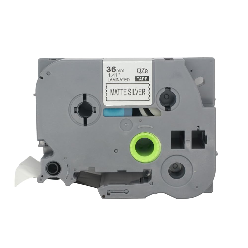 BROVACS 1 Pack Black on Silver Laminated Label Tape Compatible for Brother P-Touch Label Printer TZ 961 TZe 961 36mm 1 1/2" OPA4961