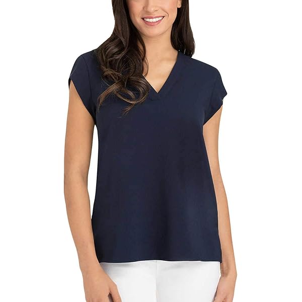 Hilary Radley Women's Sleeveless Sheer Tunic Dress, Deep Cobalt Combo, Size  2 at Amazon Women's Clothing store
