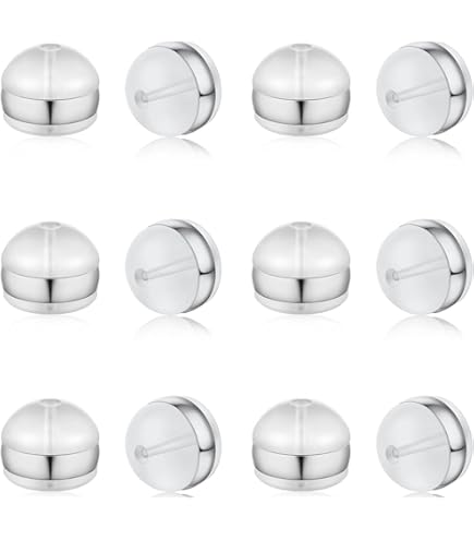 Lot De 550 Fermoirs Boucles D'Oreilles Silicone | 6 Styles | Pour Tiges Et Créoles | Transparents Confortables
