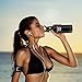 DanForce 21 OZ stainless Steel Sports Water bottle - Double walled metal Vacuum Insulated, BPA Free. Keep 24 Hours Hot , 36 Hours cold, Comes with leak proof Straw,Sports and Cap lids, 12-24 Ounces