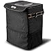 Car Trash Can with Lid, Car Trash Bag Hanging for Headrest with Strap- 100% Leak-proof Vinyl Inside Lining, Great Portable Container and Garbage Can for Vehicle -Black