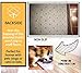 Elohas Cute Cat Feeding Waterproof Non Slip 16 * 24 inch Doormats Rug Carpet for Kitchen,Bath Room,Pet Feeding Blue