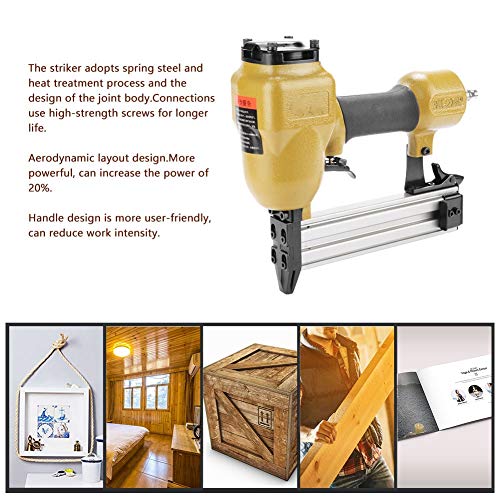 Asixx ST38 Air Nailer Stapler, Air Nail Gun High-Strength Screws Pneumatic Nail Air Tool Kit
