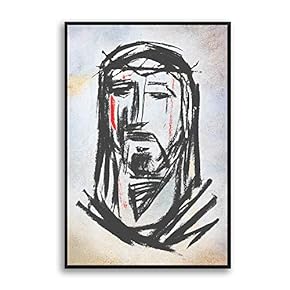 Framed Canvas Home Artwork Decoration Portrait Canvas Wall Art for Living Room, Bedroom - 16x24 inches