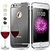 iphone 6 case, KimHee 3 in 1 Ultra Thin and Slim Design with Mirror Case [Metal Textured]+[Acrylic Mirror]+[TPU Soft Plastic] for Apple iphone 6 and iphone 6s(4.7inch)- Black Silver