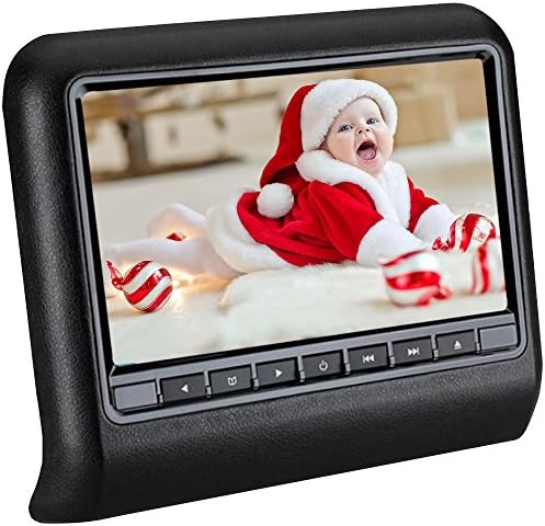 LOSKA 10.1 Inch Wireless TFT LCD Digital HD Headrest DVD Player Monitor Car Universal Multimedia Backseat USB/SD/FM/IR Player Wide Screen Display Headrest with Remote Control