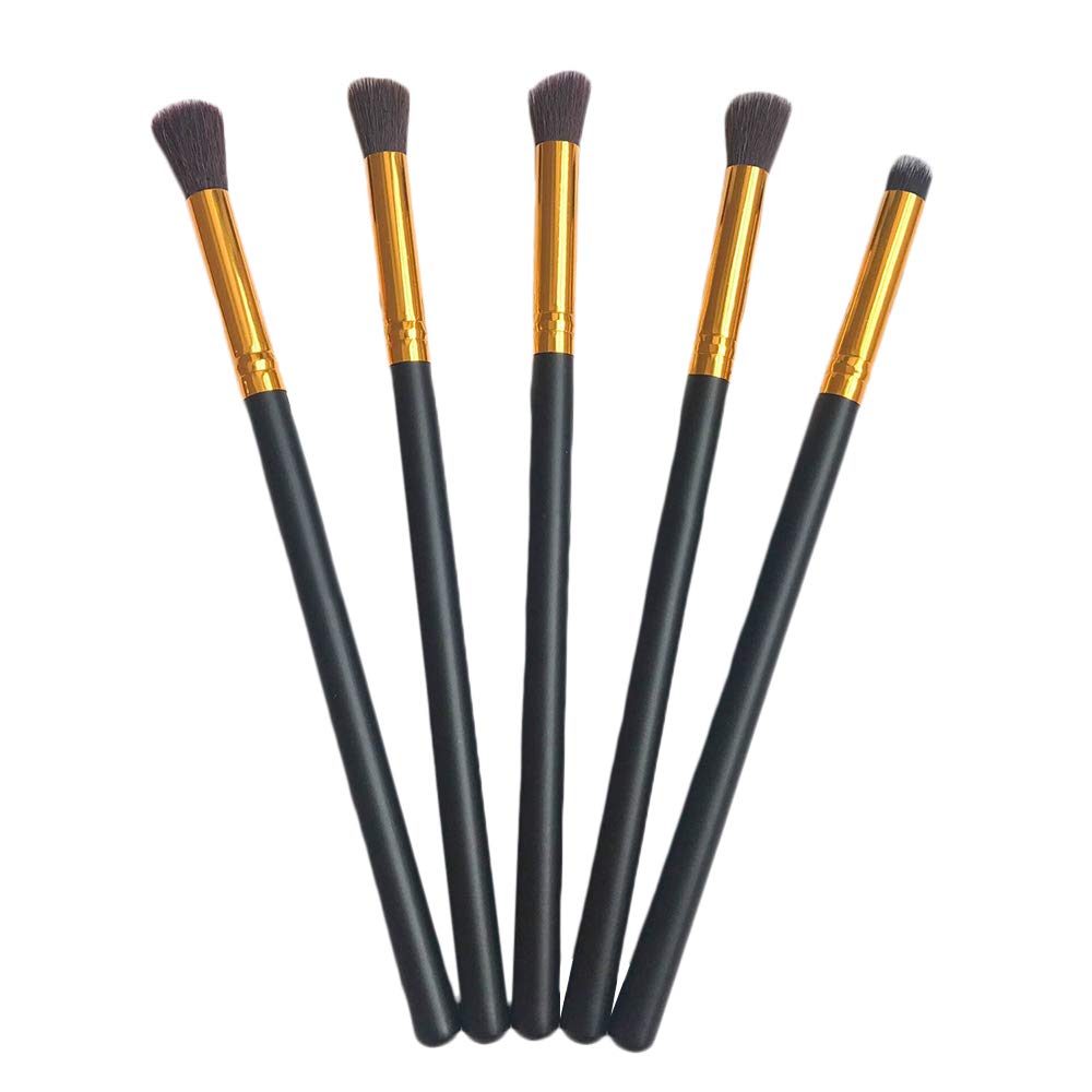5pcs Makeup Brush Set Eye Makeup Brushes 2 Eye Blending Brush 2 Eyeshadow Brush 1 Eyeliner Brush