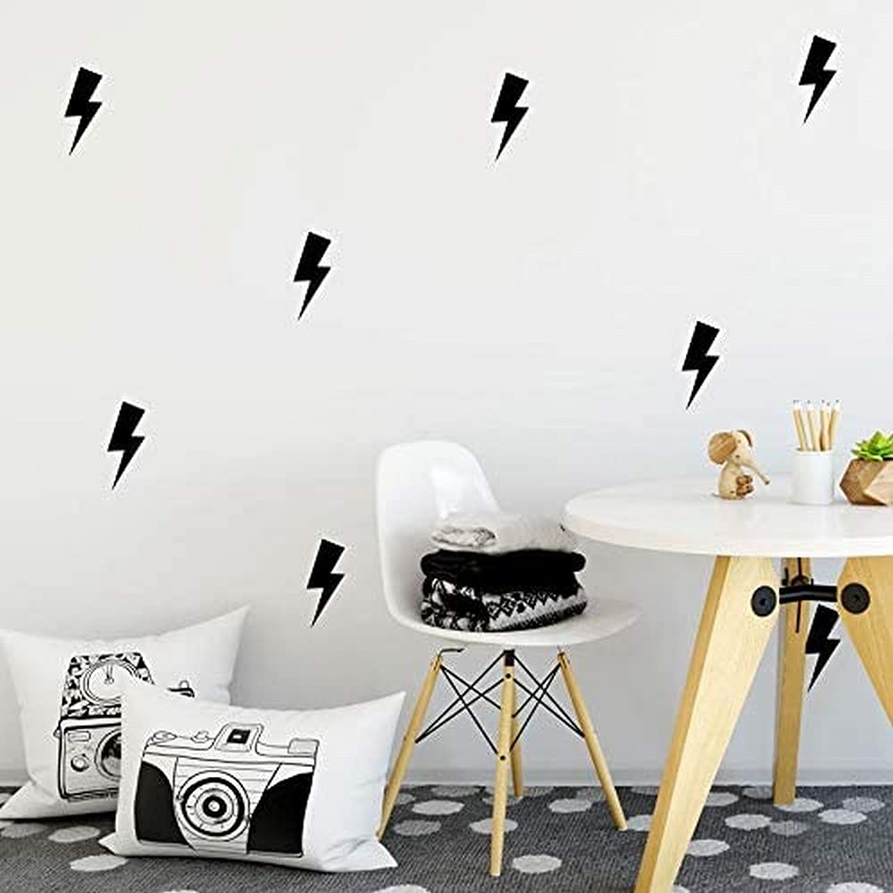 Lightning bolt wall stickers | Lots of colours options available | Perfect for a baby's nursery or child's bedroom